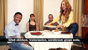 BANGBROS - MILF Richelle Ryan Adopts Lil D's Big Black Cock, Invites Him Over For Dinner